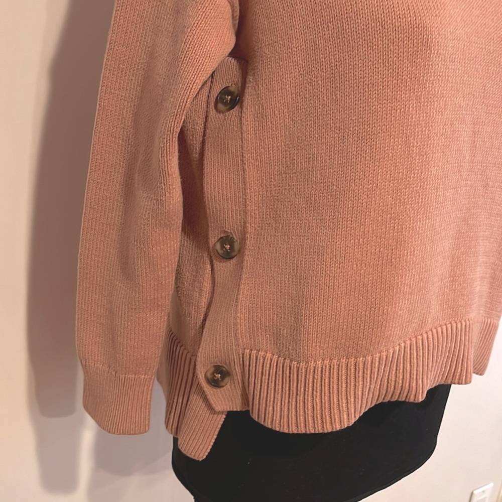 Madewell -woman’s brownstone pullover sweater cotton blend in dusty rose size XS - Picture 5 of 15